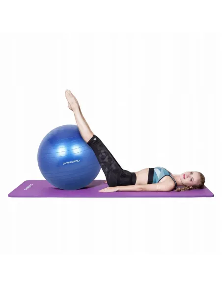 PIŁKA GIMNASTYCZNA REHABILITACYJNA 85 FITNESS z POMPKĄ NIEBIESKA