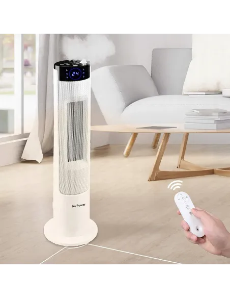 Grzejnik Elektryczny PTC FARELKA 2200W Pilot Oscylacje NAWILŻACZ POWIETRZA