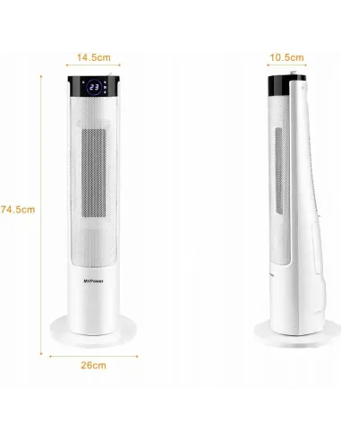 Grzejnik Elektryczny PTC FARELKA 2200W Pilot Oscylacje NAWILŻACZ POWIETRZA