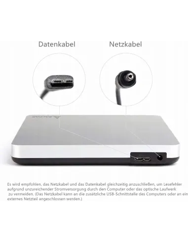 Zewnętrzny Przenośny Napęd DVD CD USB 3.0 Nagrywarka SLIM SALCAR ECD308