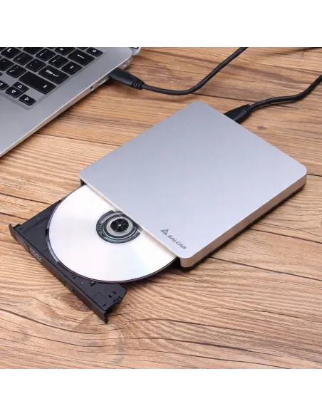 Zewnętrzny Przenośny Napęd DVD CD USB 3.0 Nagrywarka SLIM SALCAR ECD308
