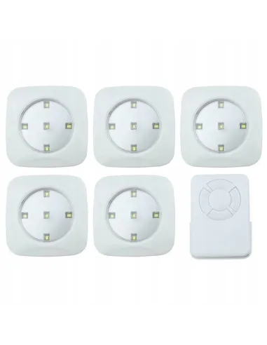 5x LAMPKA lampa BEZPRZEWODOWA LED na baterie PILOT