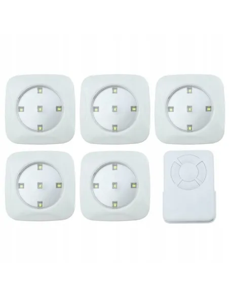 5x LAMPKA lampa BEZPRZEWODOWA LED na baterie PILOT