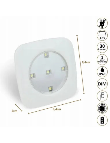 5x LAMPKA lampa BEZPRZEWODOWA LED na baterie PILOT