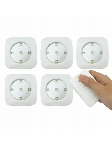 5x LAMPKA lampa BEZPRZEWODOWA LED na baterie PILOT