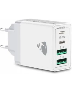 SZYBKA ŁADOWARKA SIECIOWA UNIWERSALNA GNIAZDO 2x USB 2x USB-C 40W