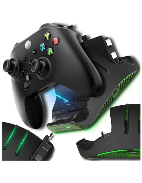 PODWÓJNA STACJA DOKUJĄCA DO PADÓW DO XBOX SERIES X ONE S CZARNA +2x BATERIA