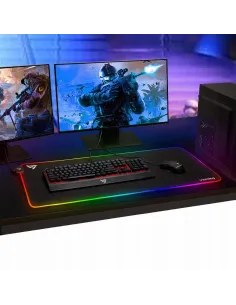 PODKŁADKA POD MYSZKĘ RGB LED GAMINGOWA XXL 80x40cm 2