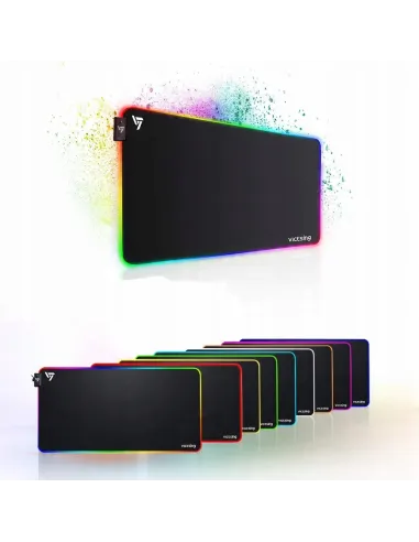 PODKŁADKA POD MYSZKĘ RGB LED GAMINGOWA XXL 80x40cm