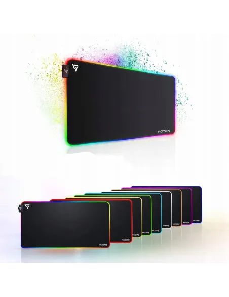 PODKŁADKA POD MYSZKĘ RGB LED GAMINGOWA XXL 80x40cm