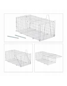 KLATKA ŻYWOŁAPKA NA KUNY SZCZURY MYSZY 62x24,5x32 2