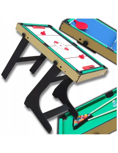 Składany STÓŁ do GIER 3w1 BILARD CYMBERGAJ PING PONG