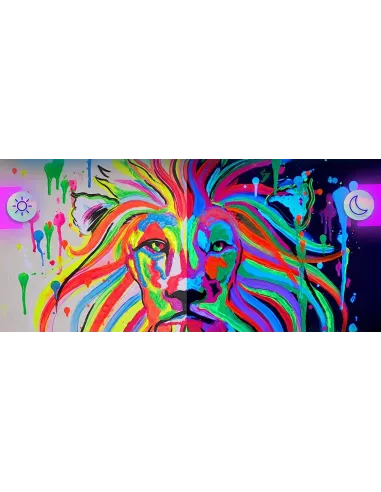 FARBY Akrylowe Neonowe LUMINESCENCYJNE Święcą w Ciemności 8x20ml