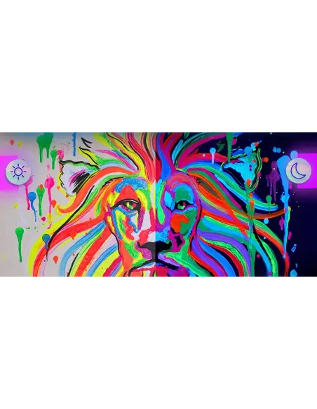 FARBY Akrylowe Neonowe LUMINESCENCYJNE Święcą w Ciemności 8x20ml