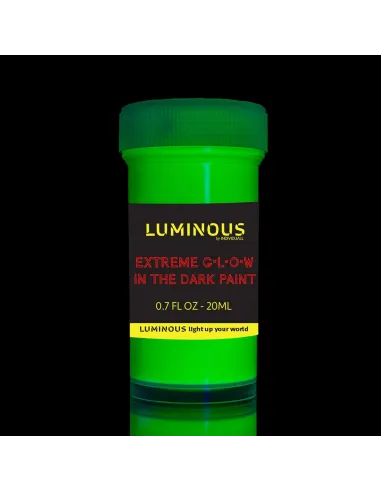 FARBY Akrylowe Neonowe LUMINESCENCYJNE Święcą w Ciemności 8x20ml
