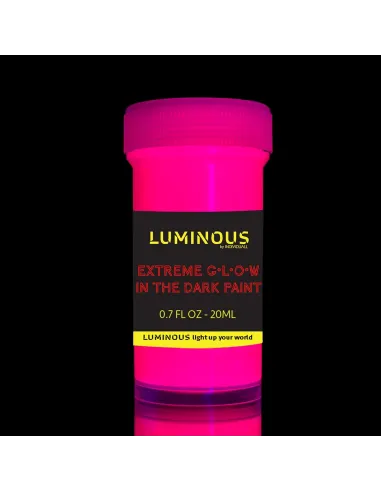 FARBY Akrylowe Neonowe LUMINESCENCYJNE Święcą w Ciemności 8x20ml