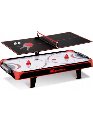Duży CYMBERGAJ 111cm AIR HOCKEY + PING PONG Stół 2w1
