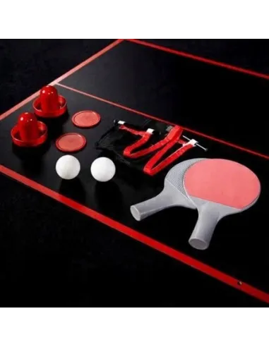 Duży CYMBERGAJ 111cm AIR HOCKEY + PING PONG Stół 2w1