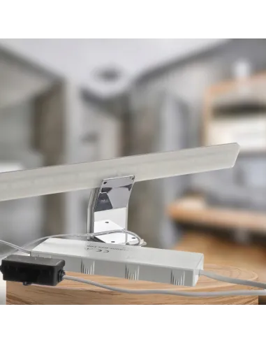 Duża LAMPA ŁAZIENKOWA LED KINKIET nad LUSTRO VAAL 30cm z Zasilaczem