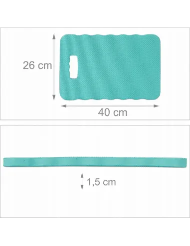 2x MATA WARSZTATOWA OGRODOWA KLĘCZNIK PODKŁADKA POD KOLANA 40x26cm ZIELONA