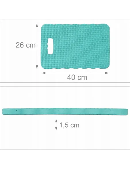 2x MATA WARSZTATOWA OGRODOWA KLĘCZNIK PODKŁADKA POD KOLANA 40x26cm ZIELONA