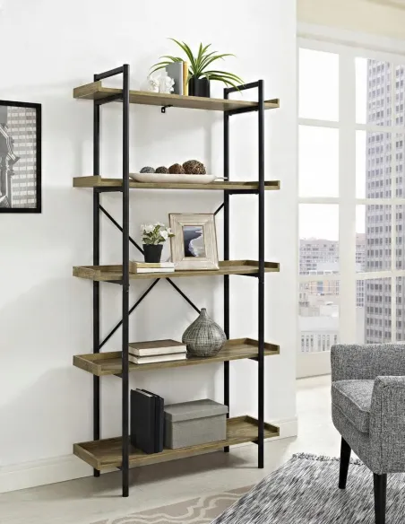REGAŁ Półka Industrialny 173x92x30 cm LOFT Rustykalny 5 Poziomów