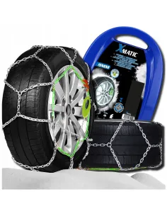 ŁAŃCUCHY ŚNIEGOWE KN70 NA KOŁA GreenValley 9mm 70 SAMONAPINAJĄCE 205/55 R15