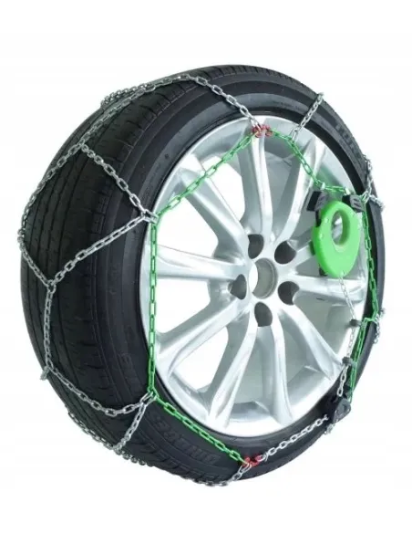 ŁAŃCUCHY ŚNIEGOWE KN80 NA KOŁA GreenValey 9mm 80 SAMONAPINAJĄCE 195/65 R15