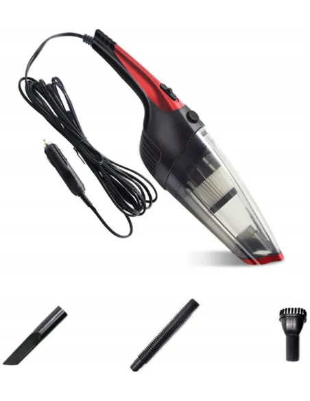 MOCNY Odkurzacz Samochodowy 12V 95W filtr HEPA