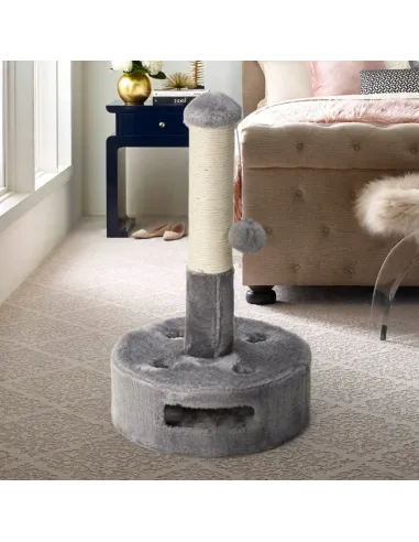 DRAPAK Kota LEGOWISKO SIZAL 50cm PIŁECZKA Szary