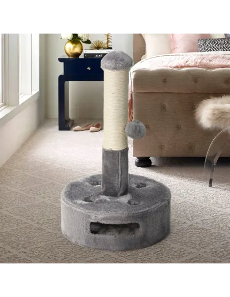 DRAPAK Kota LEGOWISKO SIZAL 50cm PIŁECZKA Szary