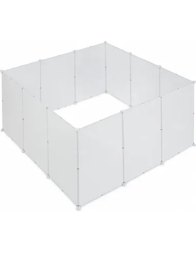 Wybieg Klatka dla chomika Królika Świnki Morskiej 155x155x72 cm BIAŁY