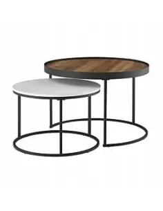STOLIK KAWOWY 2w1 ŁAWA LOFT METAL ZESTAW MODERN