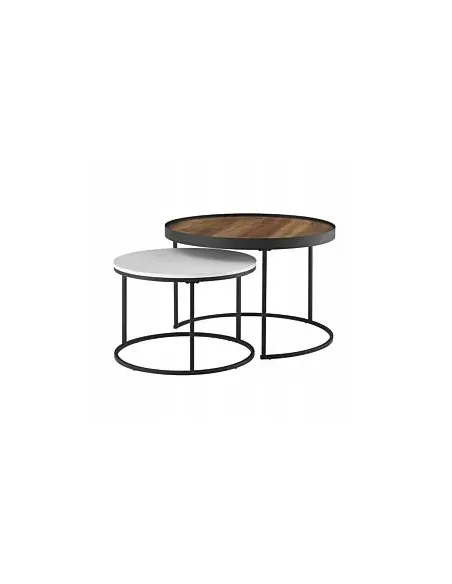 STOLIK KAWOWY 2w1 ŁAWA LOFT METAL ZESTAW MODERN