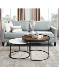 STOLIK KAWOWY 2w1 ŁAWA LOFT METAL ZESTAW MODERN 2