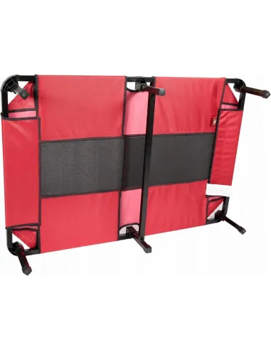 Legowisko dla Psa Czerwone ŁÓŻKO NA STELAŻU Na Nóżkach 55kg 117x74x19cm