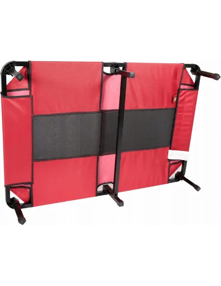 Legowisko dla Psa Czerwone ŁÓŻKO NA STELAŻU Na Nóżkach 55kg 117x74x19cm