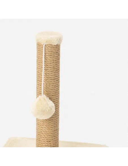 DRAPAK Kota LEGOWISKO SIZAL 40cm PIŁECZKA Beżowy