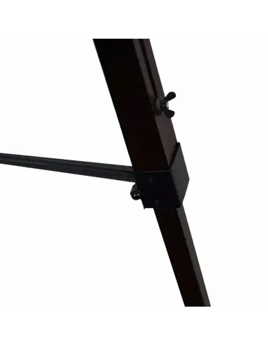 DREWNIANE Nogi LAMPA Podłogowa TROJNÓG Czarna