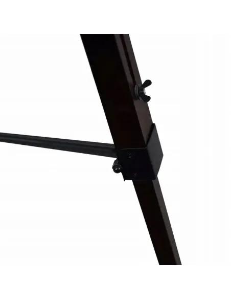DREWNIANE Nogi LAMPA Podłogowa TROJNÓG Czarna