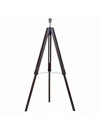DREWNIANE Nogi LAMPA Podłogowa TROJNÓG Czarna