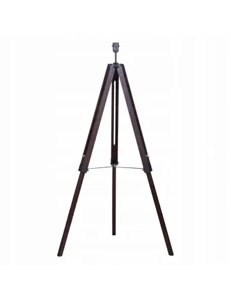 DREWNIANE Nogi LAMPA Podłogowa TROJNÓG Czarna