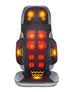 FOTEL Mata Masująca z Pilotem PODGRZEWANIE Masaż SHIATSU 3D