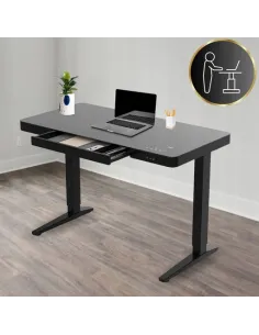 Biurko Elektryczne Regulowane 120x60 INDUKCJA Dwa Silniki +Szuflada 2