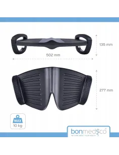 PODNÓŻEK BIUROWY ERGONOMICZNY BUJANY Bonmedico CZARNY 2