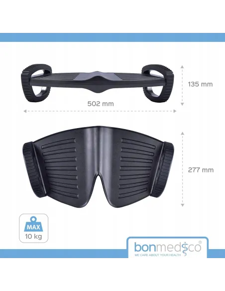 PODNÓŻEK BIUROWY ERGONOMICZNY BUJANY Bonmedico CZARNY