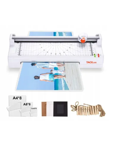 LAMINATOR A4 A5 A6 na Zimno na Ciepło + GILOTYNA + 20x FOLIA + Akcesoria