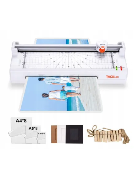 LAMINATOR A4 A5 A6 na Zimno na Ciepło + GILOTYNA + 20x FOLIA + Akcesoria