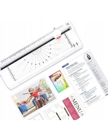 LAMINATOR A4 A5 A6 na Zimno na Ciepło + GILOTYNA + 20x FOLIA + Akcesoria