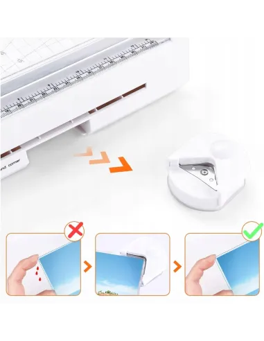 LAMINATOR A4 A5 A6 na Zimno na Ciepło + GILOTYNA + 20x FOLIA + Akcesoria